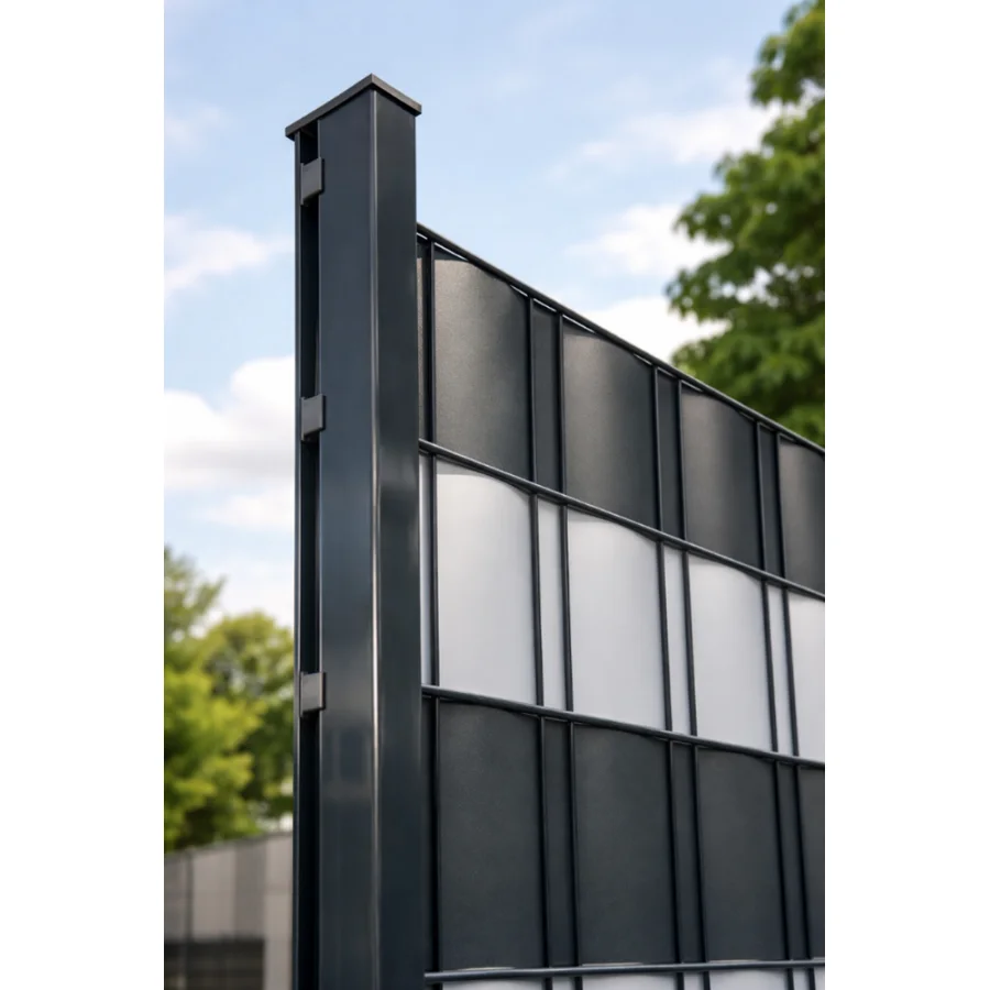 Premium-Pfosten 80 × 40 mm – Feuerverzinkt · 1630 mm