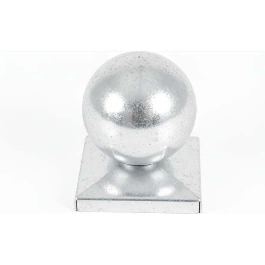 Eisenkugel auf Kappe – 60 x 40 mm · Feuerverzinkt
