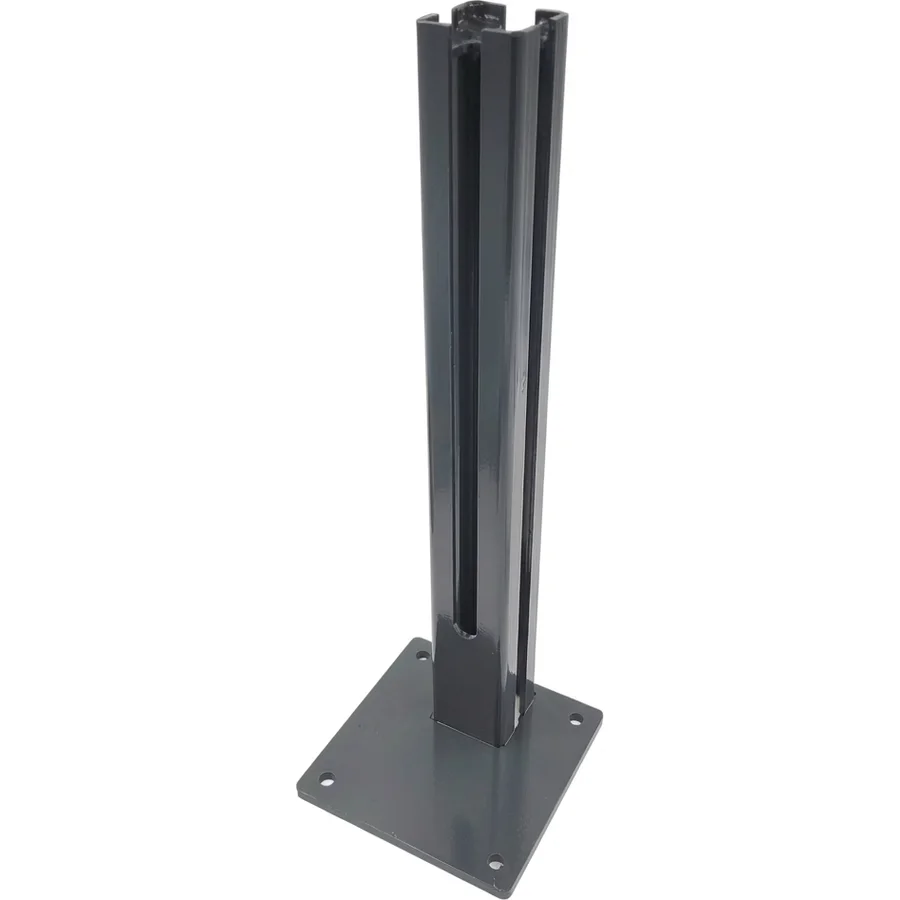 Fußplatte für Torpfosten – Anthrazit · 60x60