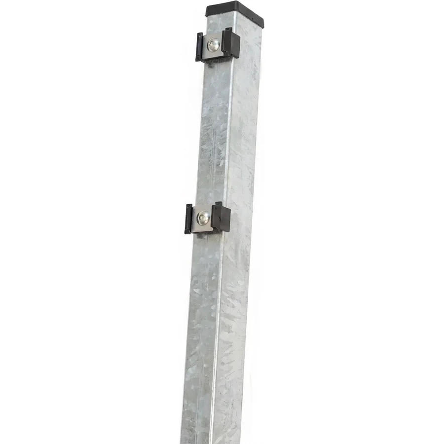 Multi-Eckpfosten mit Fußplatte – Feuerverzinkt · 600 mm