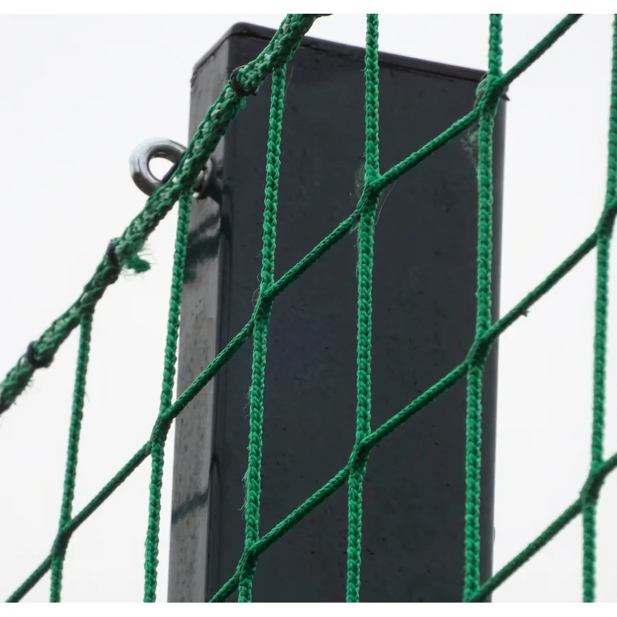 Ballfangpfosten mit Netzbefestigung – Feuerverzinkt · 3000 mm · Matte/Netz 2/1